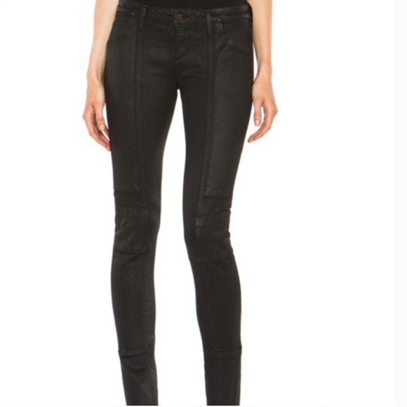 Citizens of Humanity Wax Coated Logan Moto Jeans - Picture 3 of 12